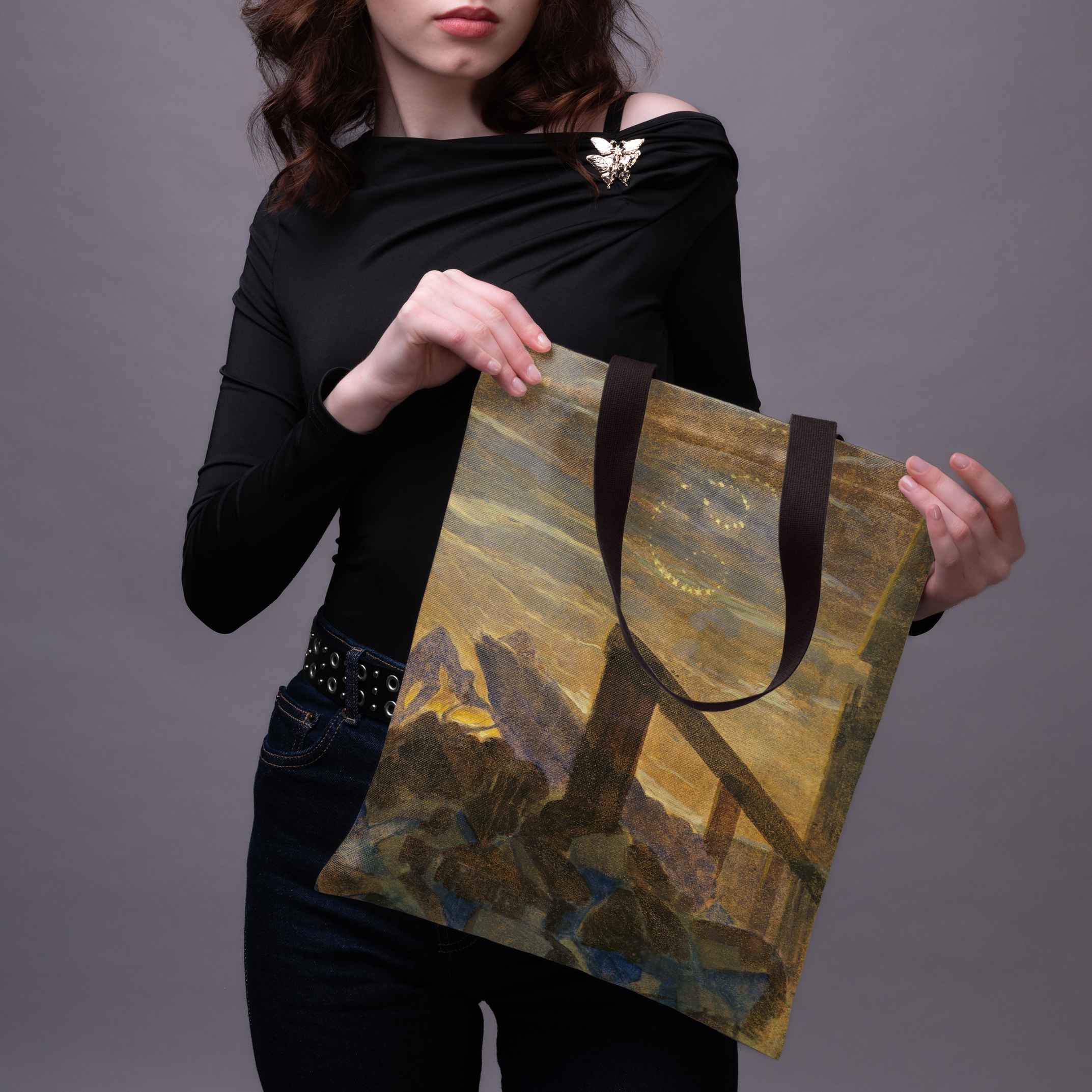 Pirkinių krepšys M. K. Čiurlionis „Saulė eina Vėžio ženklu