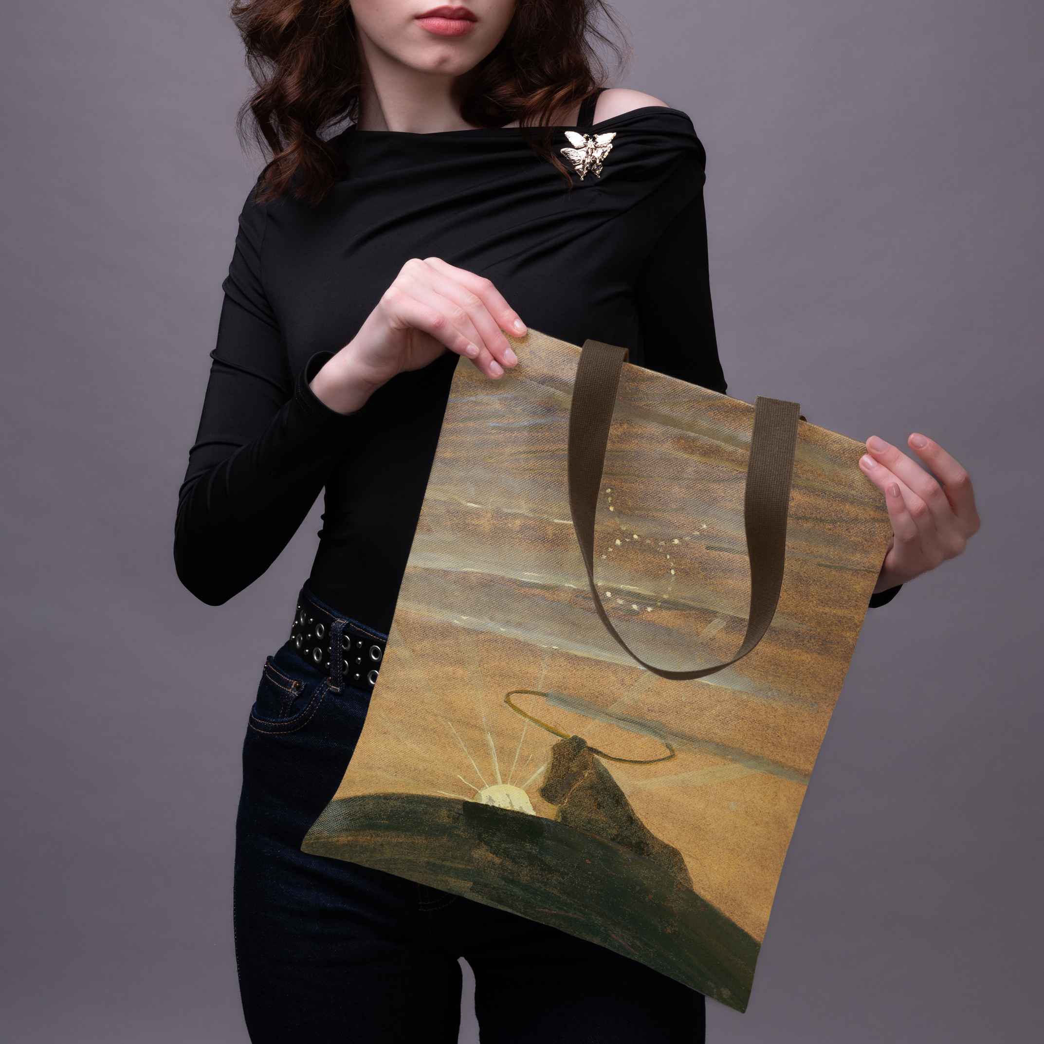 Pirkinių krepšys M. K. Čiurlionis „Saulė eina Jaučio ženklu