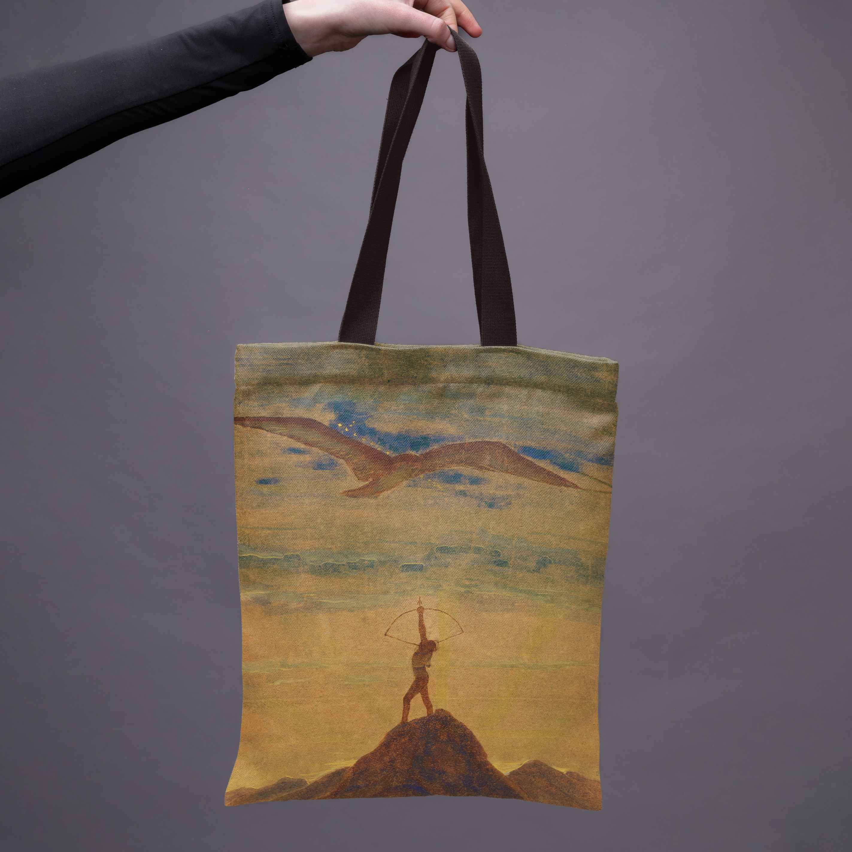 Pirkinių krepšys M. K. Čiurlionis „Saulė eina Šaulio ženklu