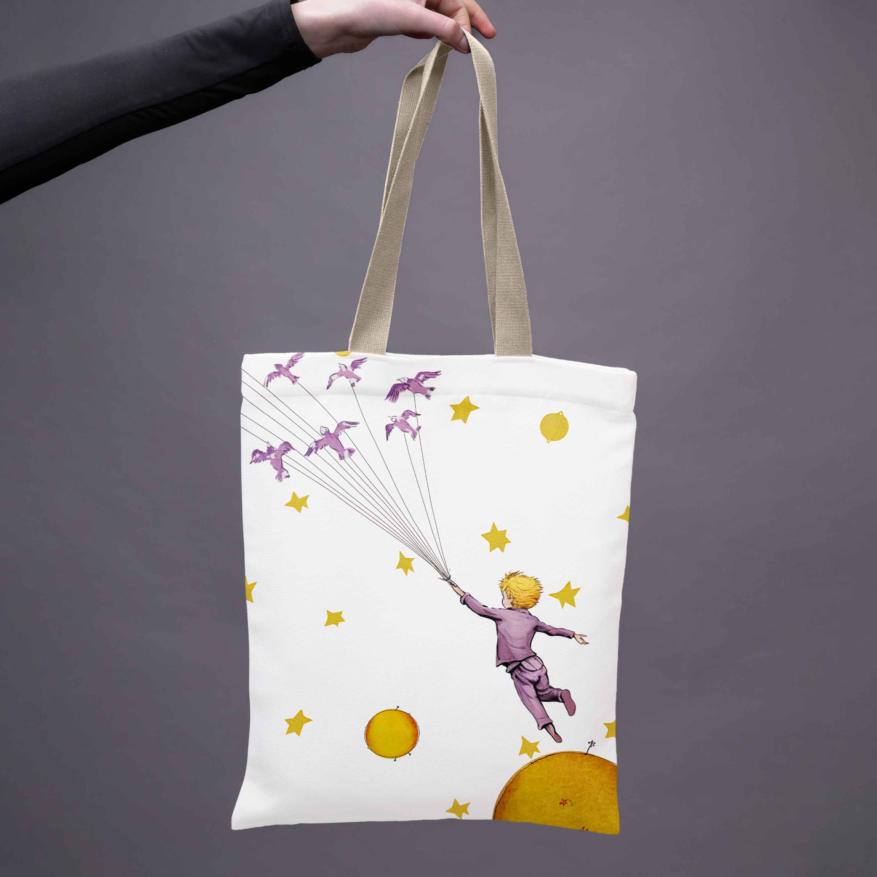 Pirkinių krepšys Antoine de Saint-Exupéry Mažasis princas „Paukščiai