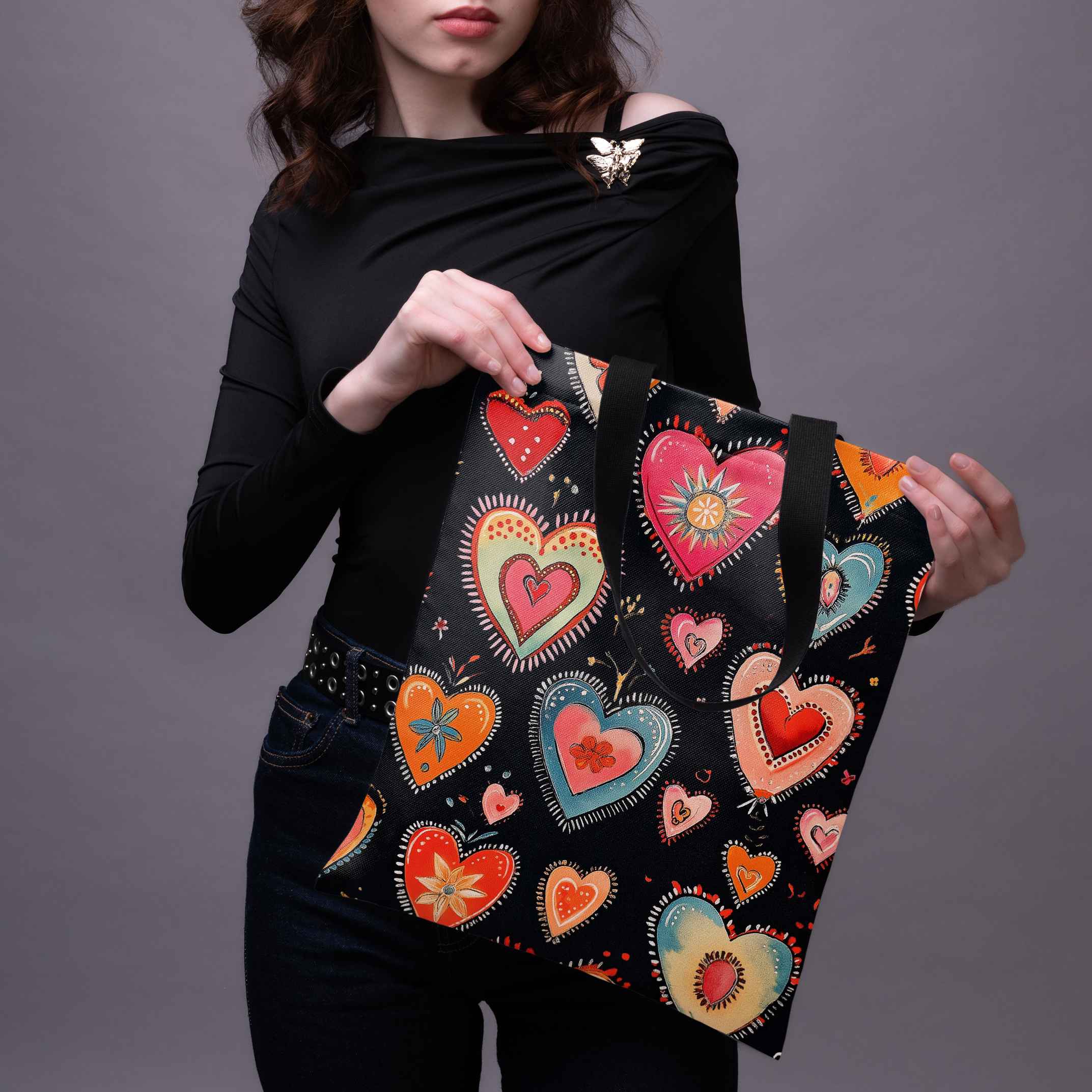 Pirkinių krepšys Imagine „Širdžių mozaika