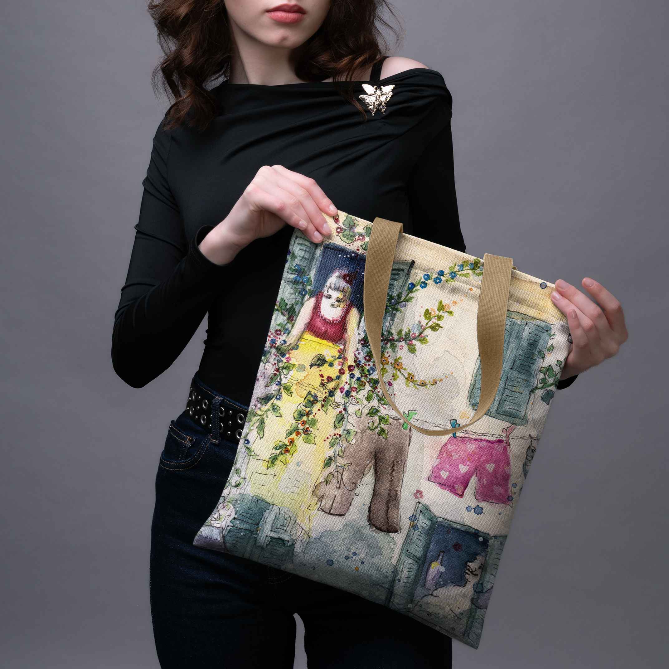 Shopping bag Theresa Van Cherry 