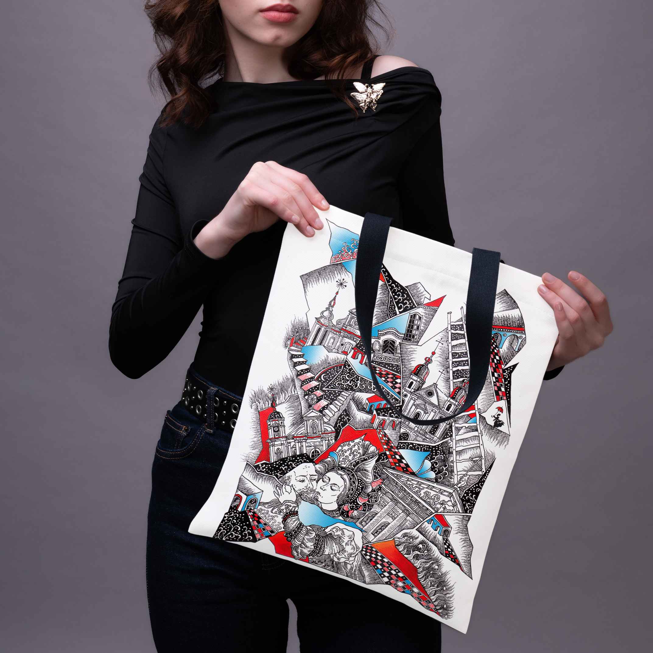 Pirkinių krepšys Aušra Čapskytė „Pabučiavimas. Linkėjimai iš Vilniaus