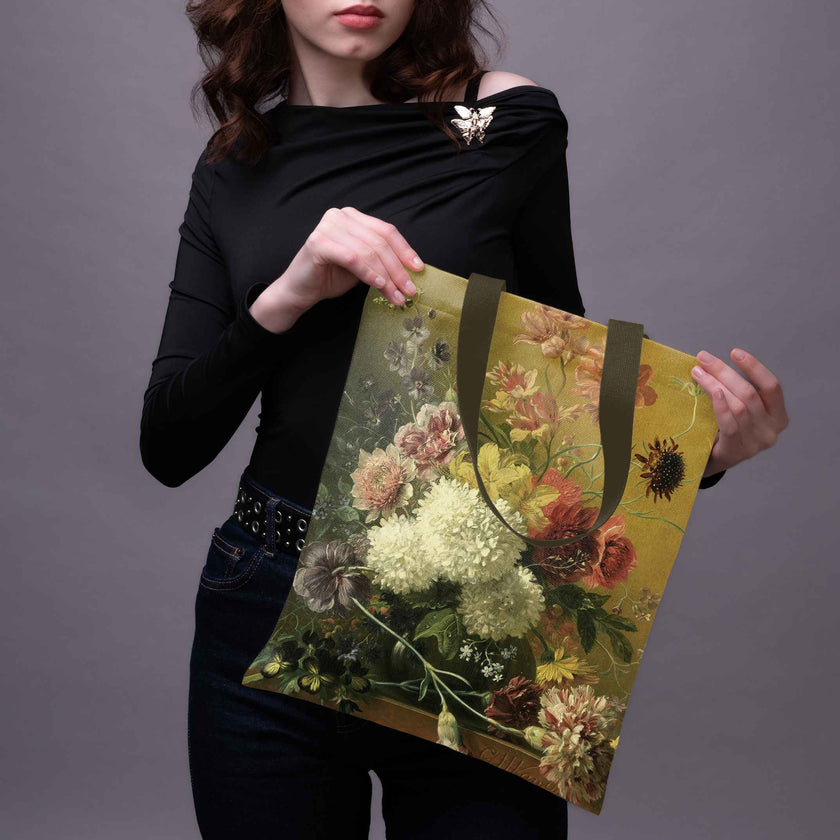 Pirkinių krepšys Gregorius van Os „Still Life with Flowers