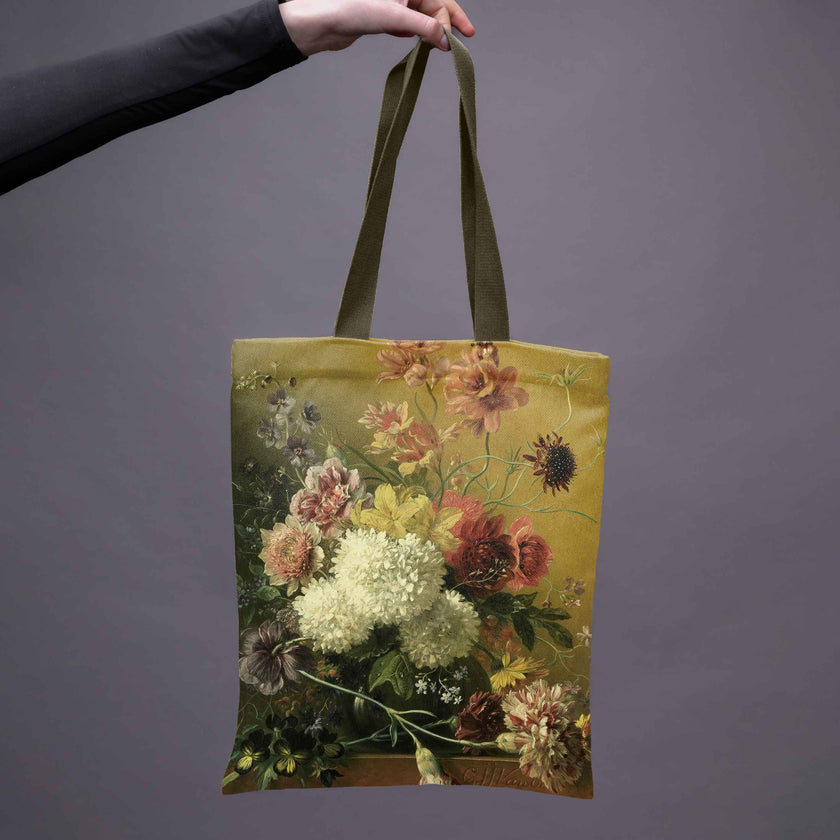 Pirkinių krepšys Gregorius van Os „Still Life with Flowers
