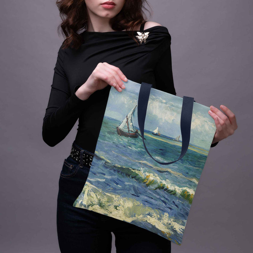 Pirkinių krepšys Vincent van Gogh „The Sea at Les Saintes-Maries-de-la-Mer