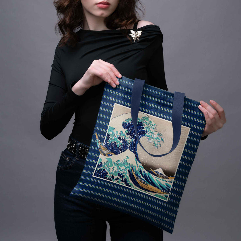 Pirkinių krepšys Katsushika Hokusai „Didžioji Kanagavos banga
