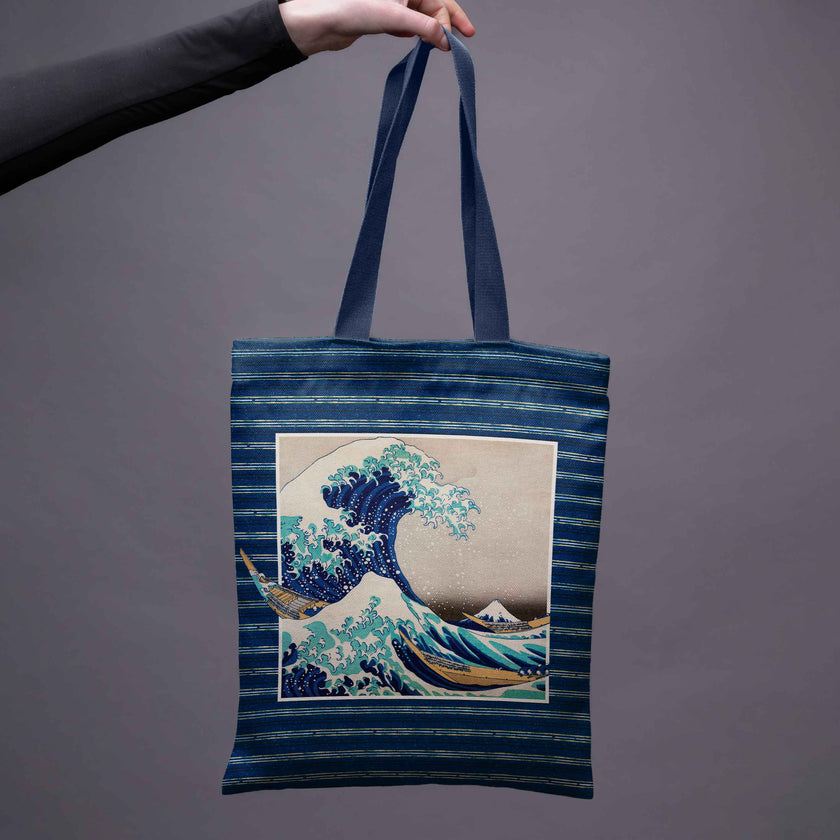 Pirkinių krepšys Katsushika Hokusai „Didžioji Kanagavos banga