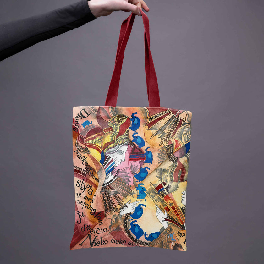 Pirkinių krepšys Aušra Čapskytė „Mėlynų dramblių kelionė