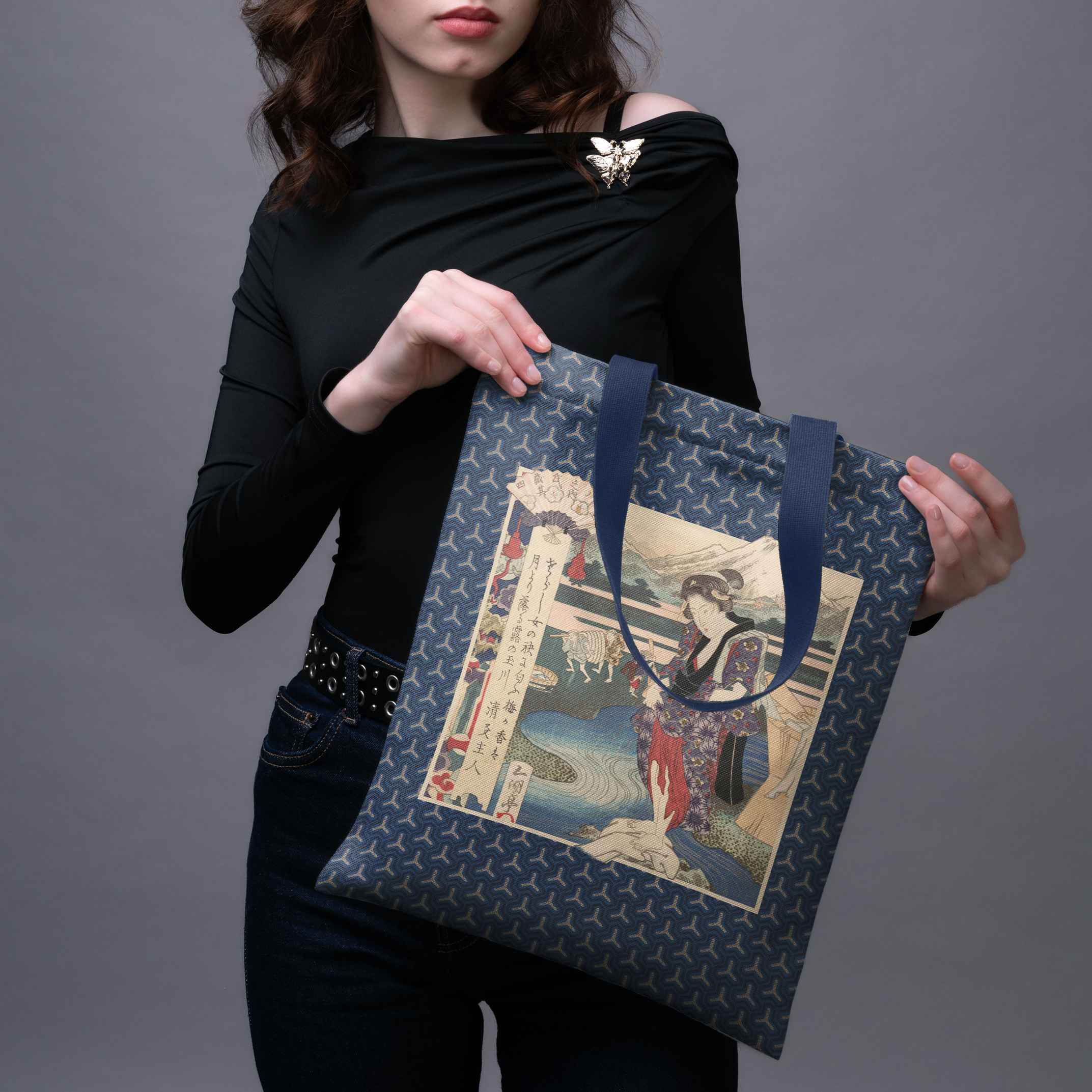 Shopping bag Yashima Gakutei „Geisha and the River