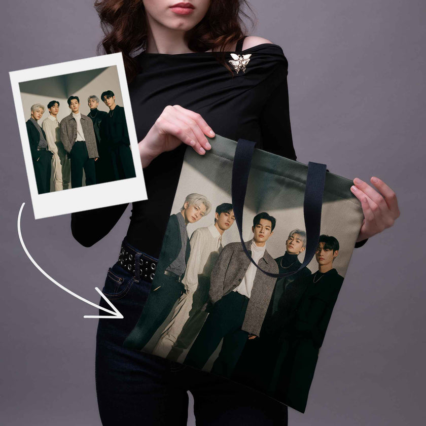 Pirkinių krepšys su jūsų nuotrauka