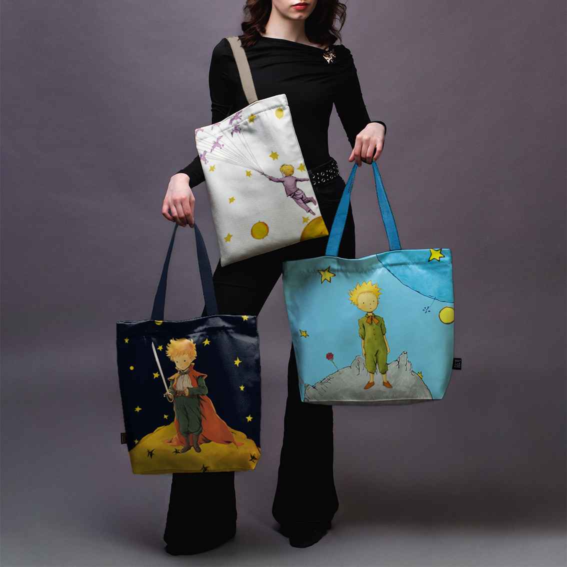 Pirkinių krepšys Antoine de Saint-Exupéry Mažasis princas „Paukščiai