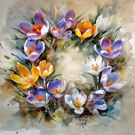 Tablecloth made of recycled fabric Gustav Klimt 