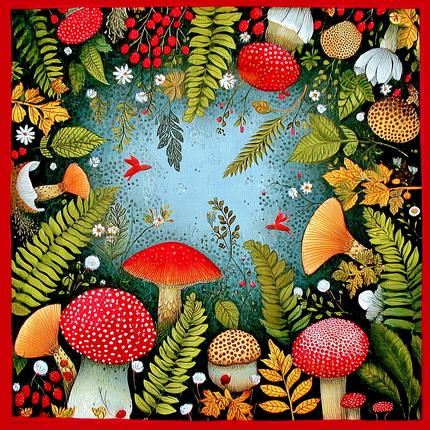 Tablecloth made of recycled fabric Gustav Klimt 