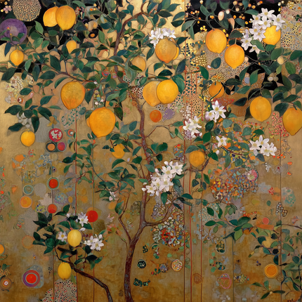 Tablecloth made of recycled fabric Gustav Klimt 