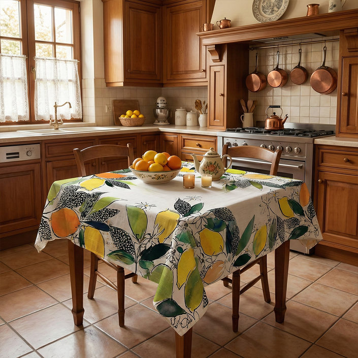 Tablecloth made of recycled fabric Gustav Klimt 