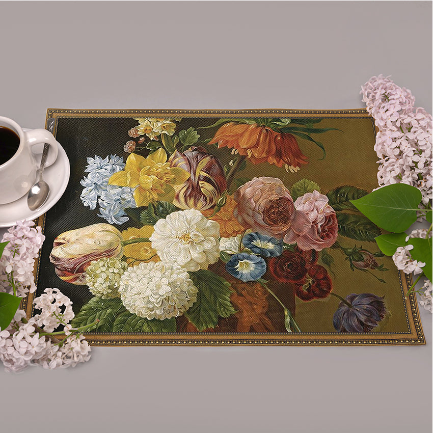 <tc>Table mats Jan van Os "Dutch flowers"</tc>