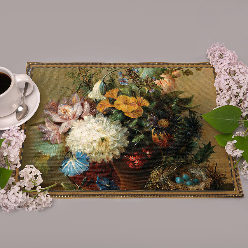 <tc>Table mats Jan van Os "Dutch flowers"</tc>