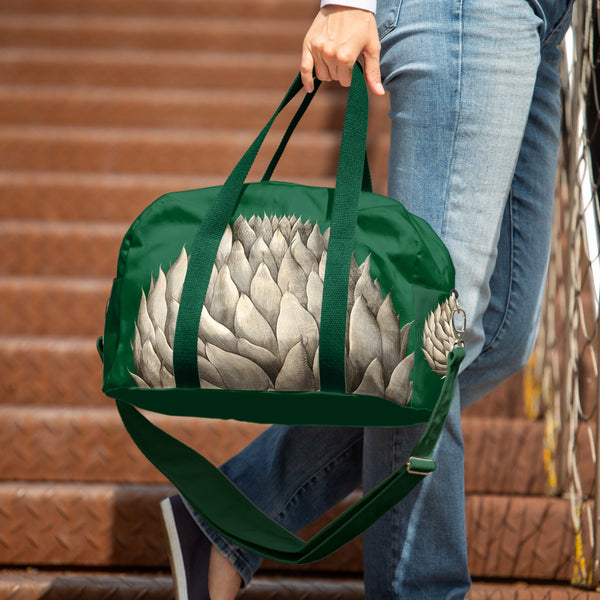 Kelioninis žalias treniruočių krepšys su artišoku madingi Aksesuarai moterims