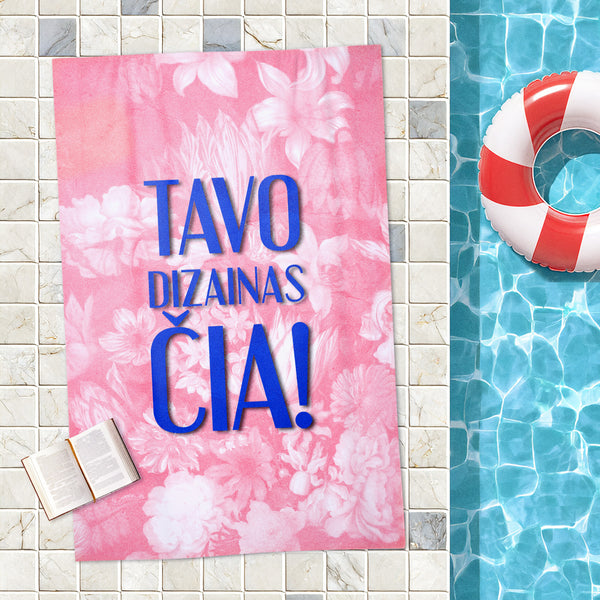 A towel with your photo on it
