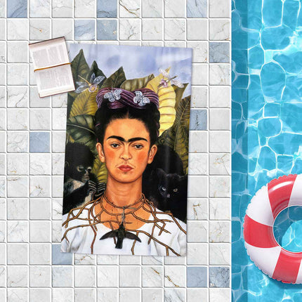 Rankšluostis Frida Kahlo „Self-Portrait with Thorn Necklace and Hummingbird