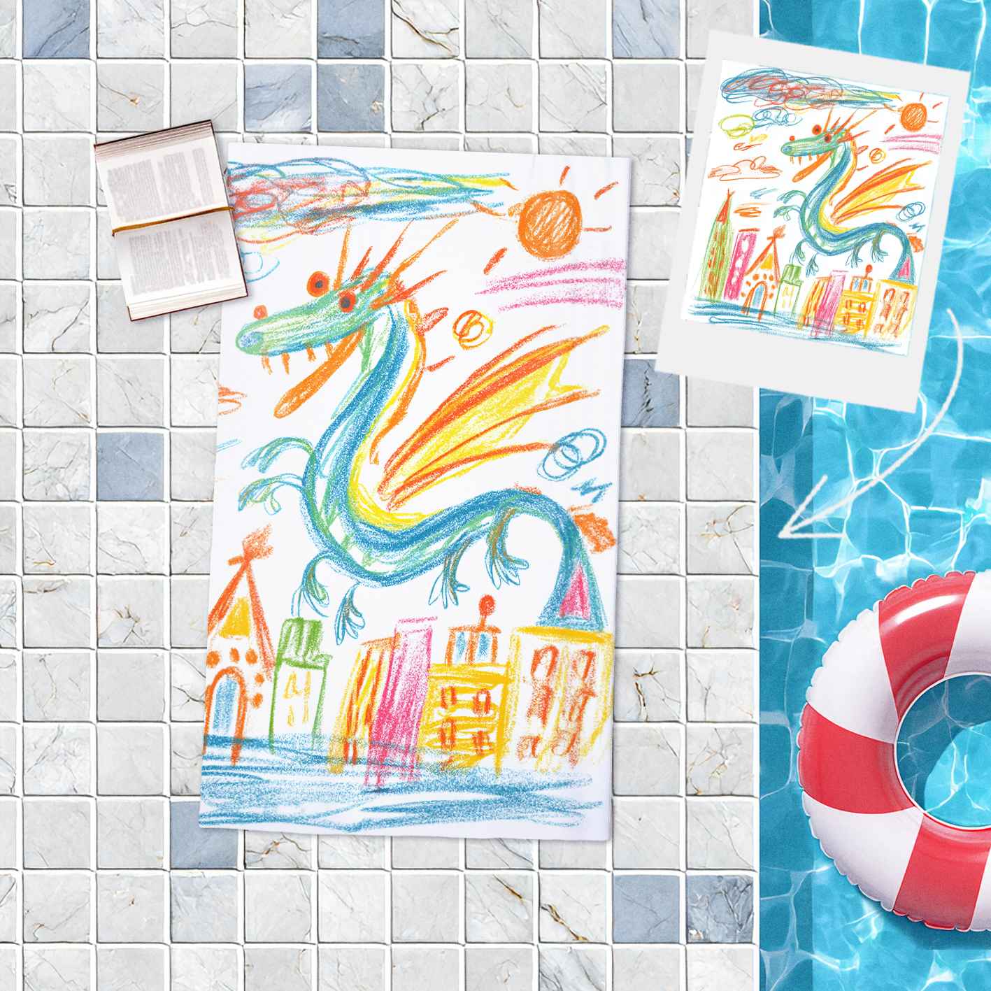 Rankšluostis su jūsų nuotrauka