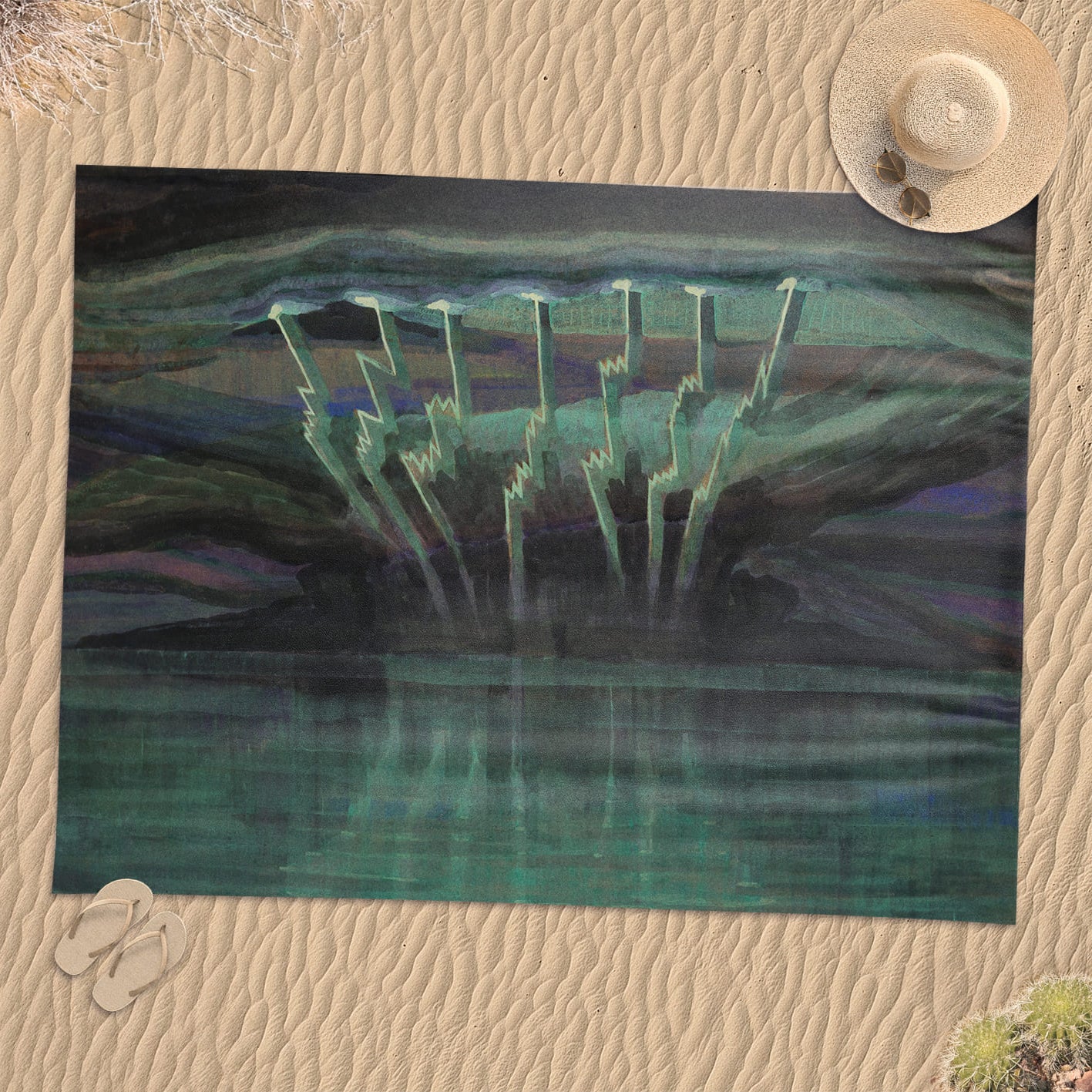 Rankšluostis M. K. Čiurlionis „Žaibai"