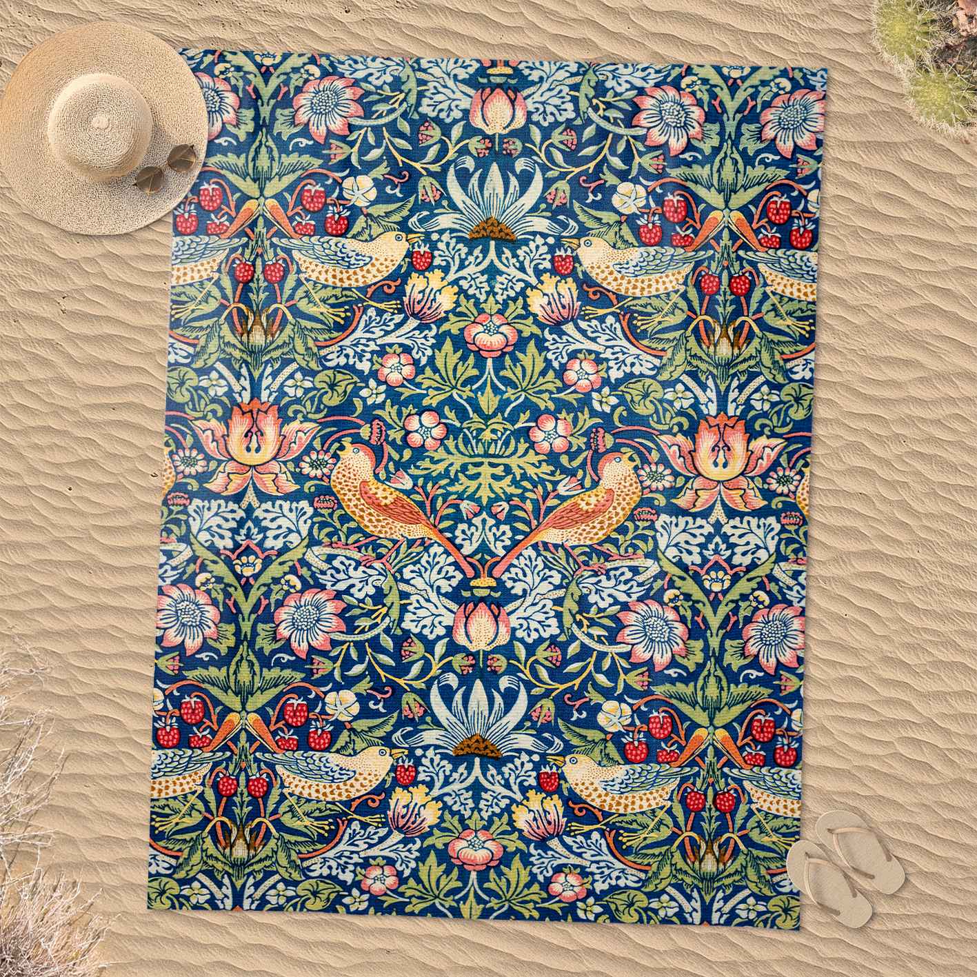 Rankšluostis William Morris „Strawberry Thief