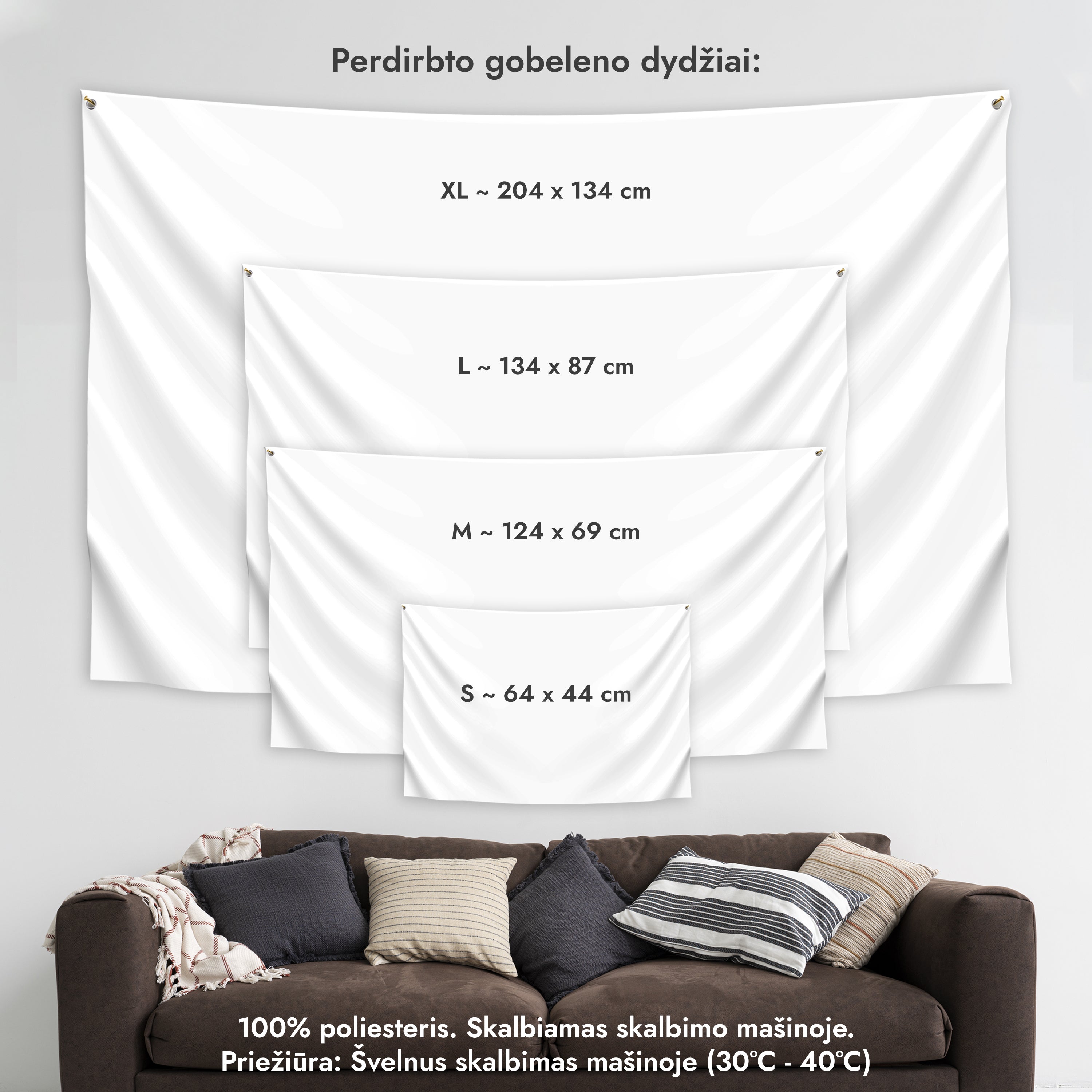 Sienos dekoracija gobelenas „Viduramžių vienaragis