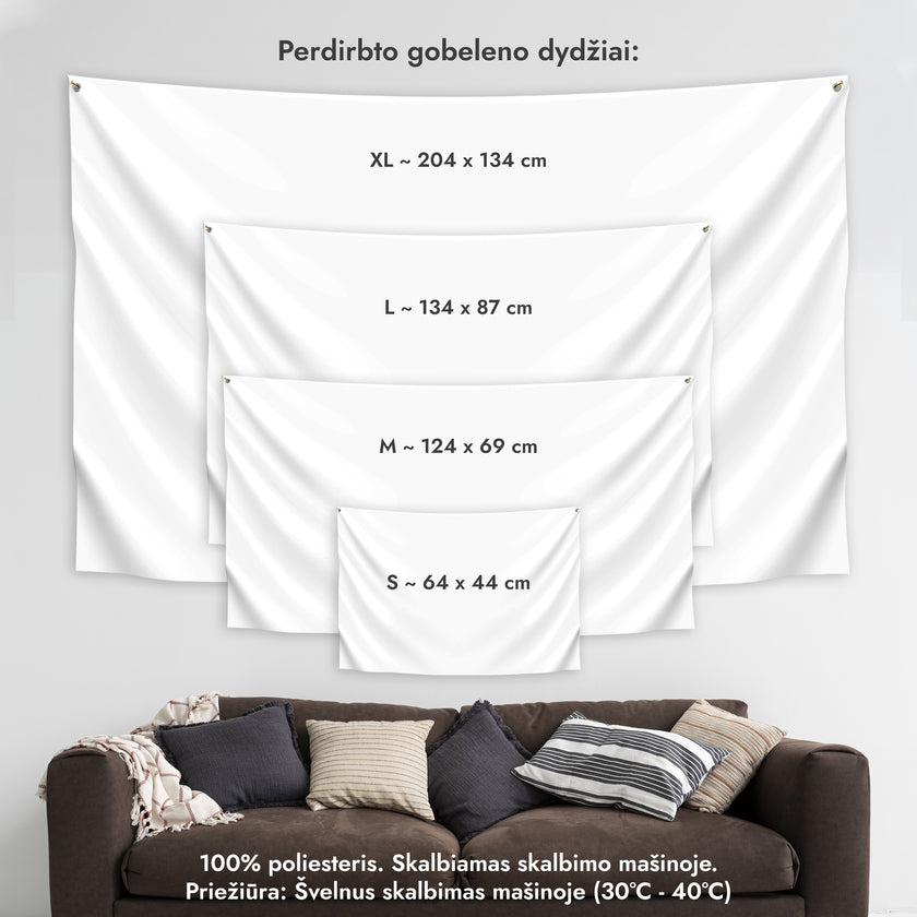 Sienos dekoracija gobelenas „Viduramžių vienaragis