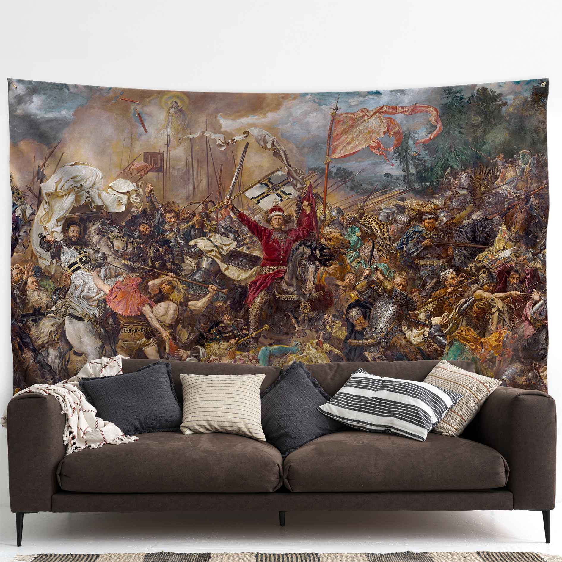 Sienos dekoracija gobelenas Jan Matejko „Žalgirio mūšis“