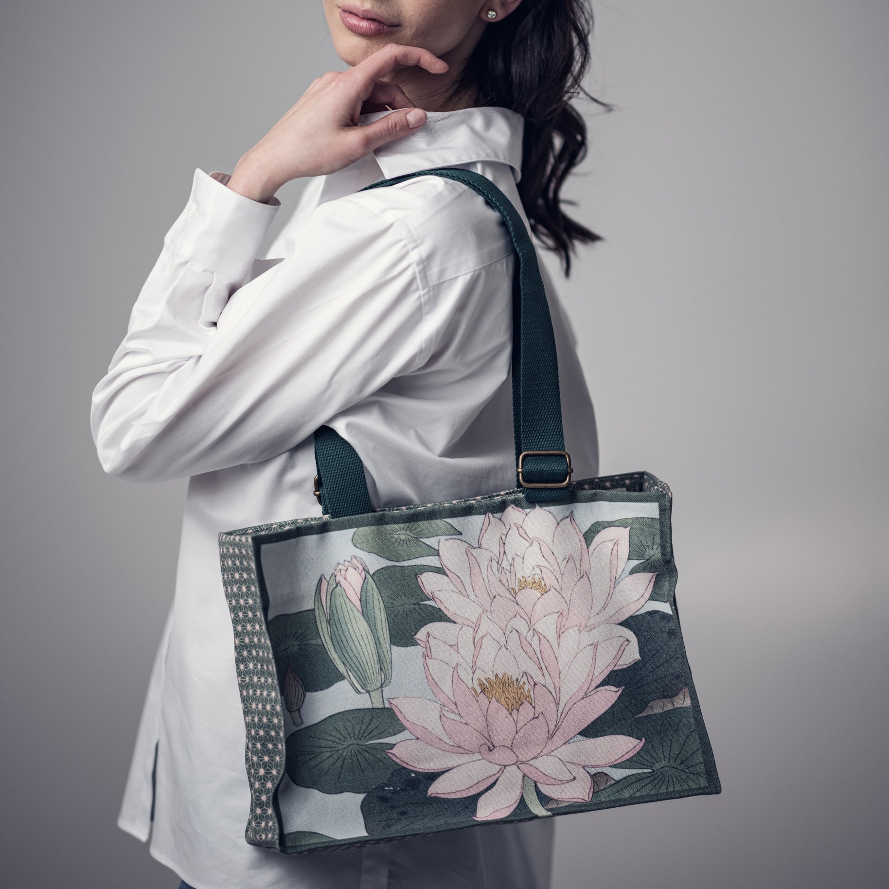 <tc>Handbag Ohara Koson "Water Liliy"</tc>
