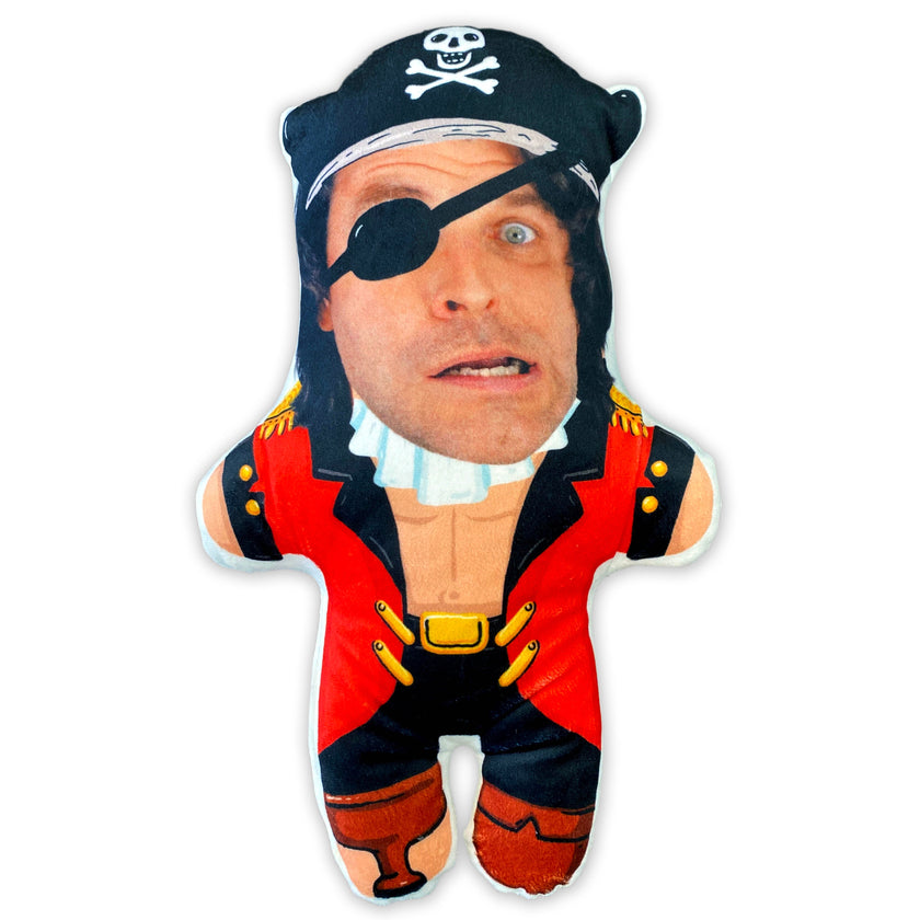 Gnome pagalvėlė su jūsų nuotrauka „Kapitonas Flintas