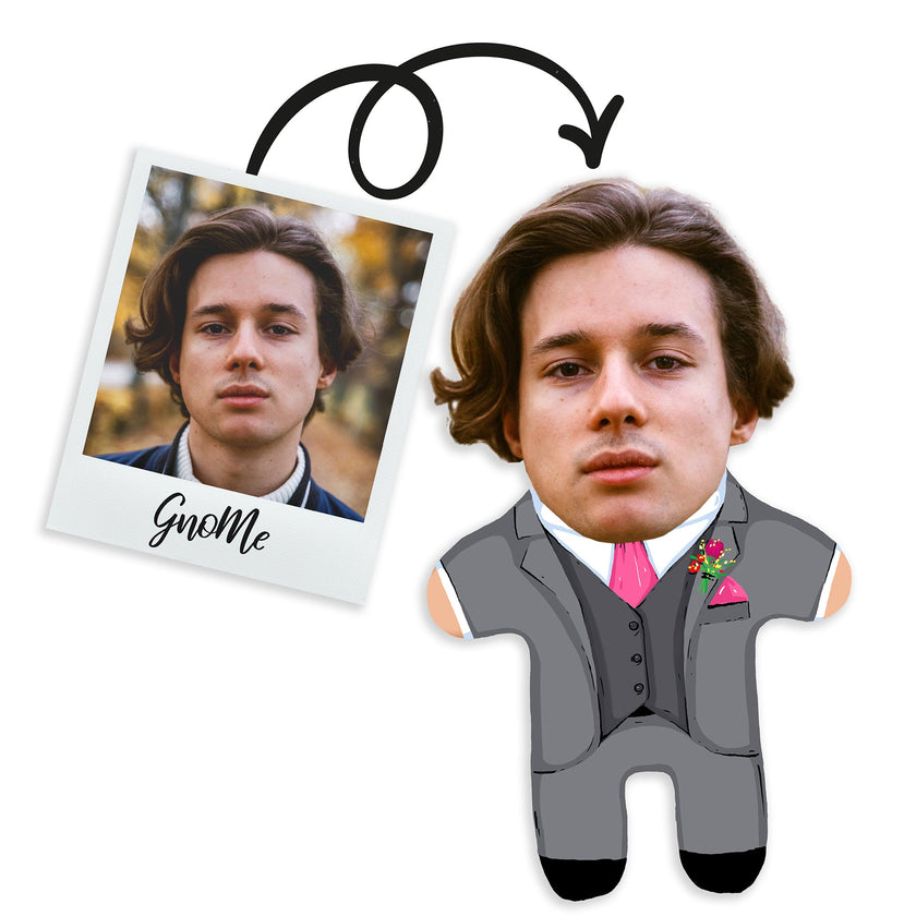 Gnome cushion with your photo 