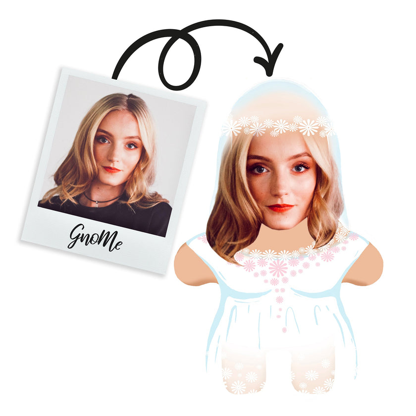 Gnome cushion with your photo 