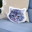Pillow with a photo of a pet's face