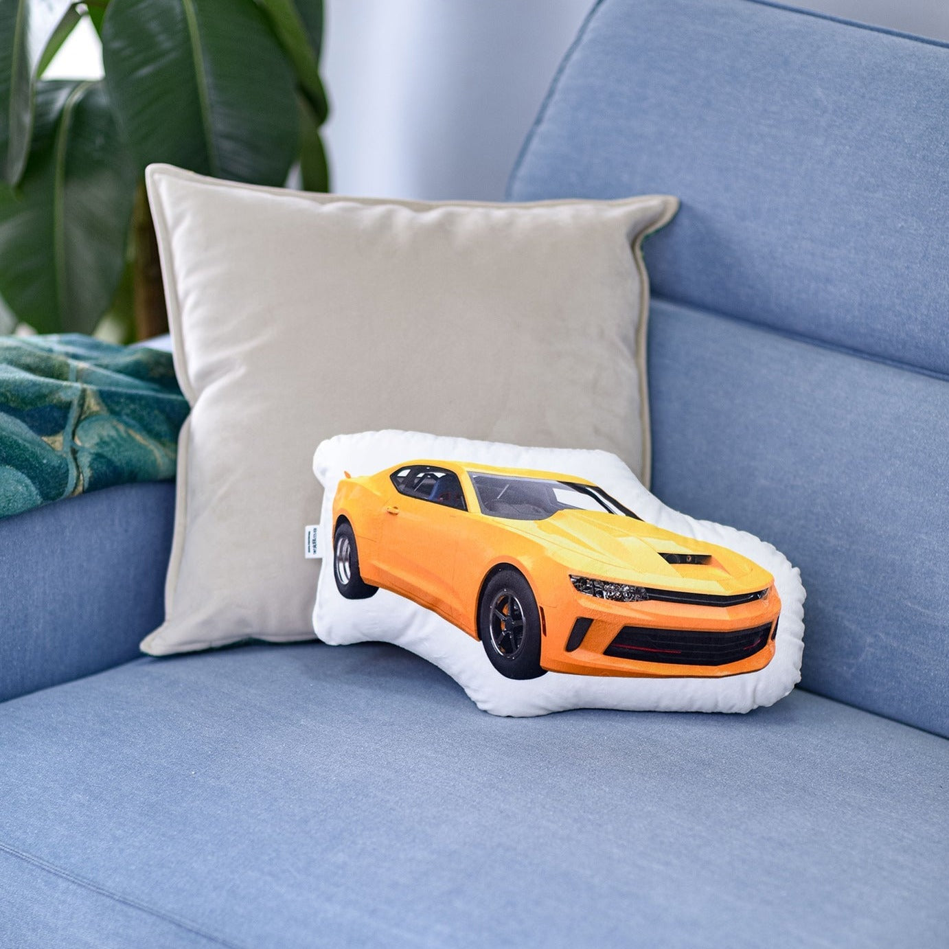 Pillow with a photo of your car