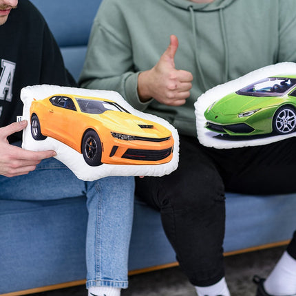 Pillow with a photo of your car