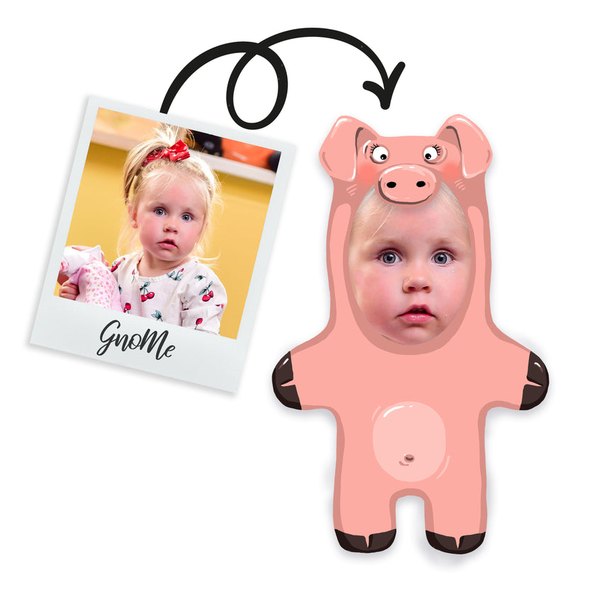 Gnome cushion with your photo 