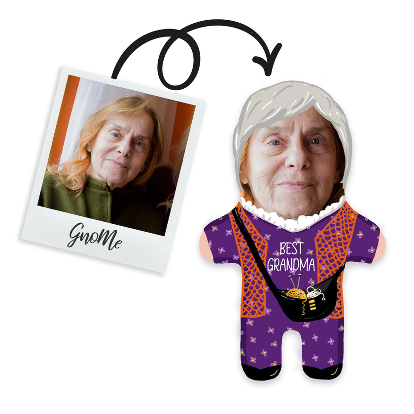 Gnome cushion with your photo 