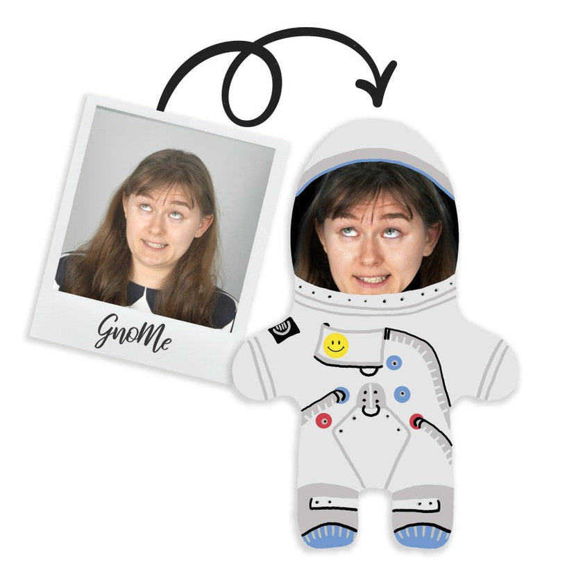 Gnome pagalvėlė su jūsų nuotrauka „Astronautas