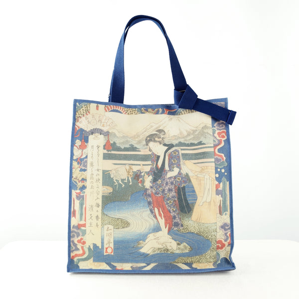<tc>Handbag Yashima Gakutei "Geisha nad a river"</tc>