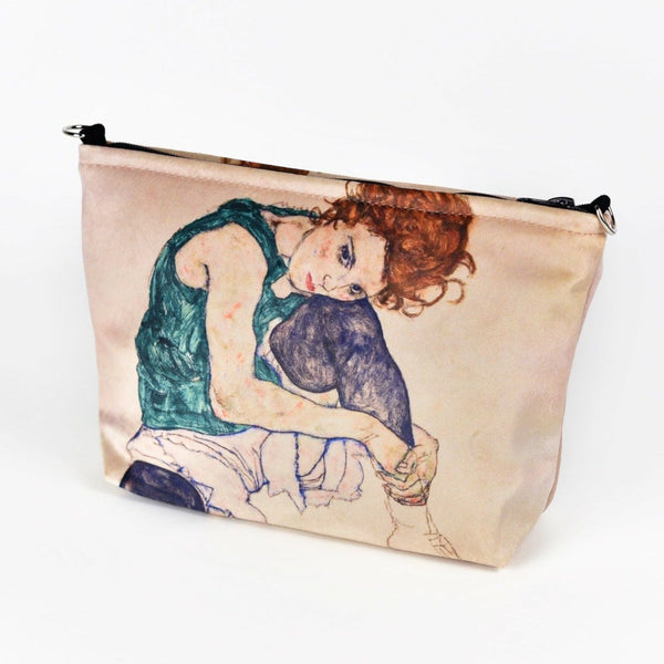 Cosmetic case Egon Schiele "Seated Woman with Legs Drawn Up"