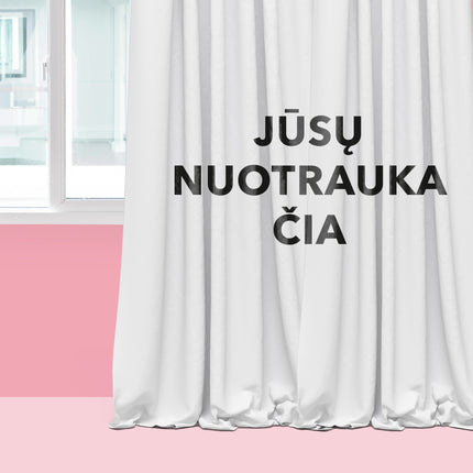 Curtain set with your photo