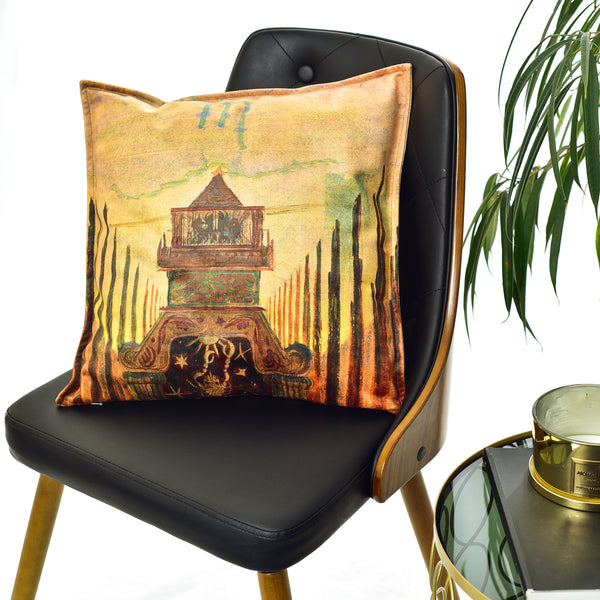 Decorative cushion M. K. Čiurlionis "The sun goes under the sign of Scorpio"