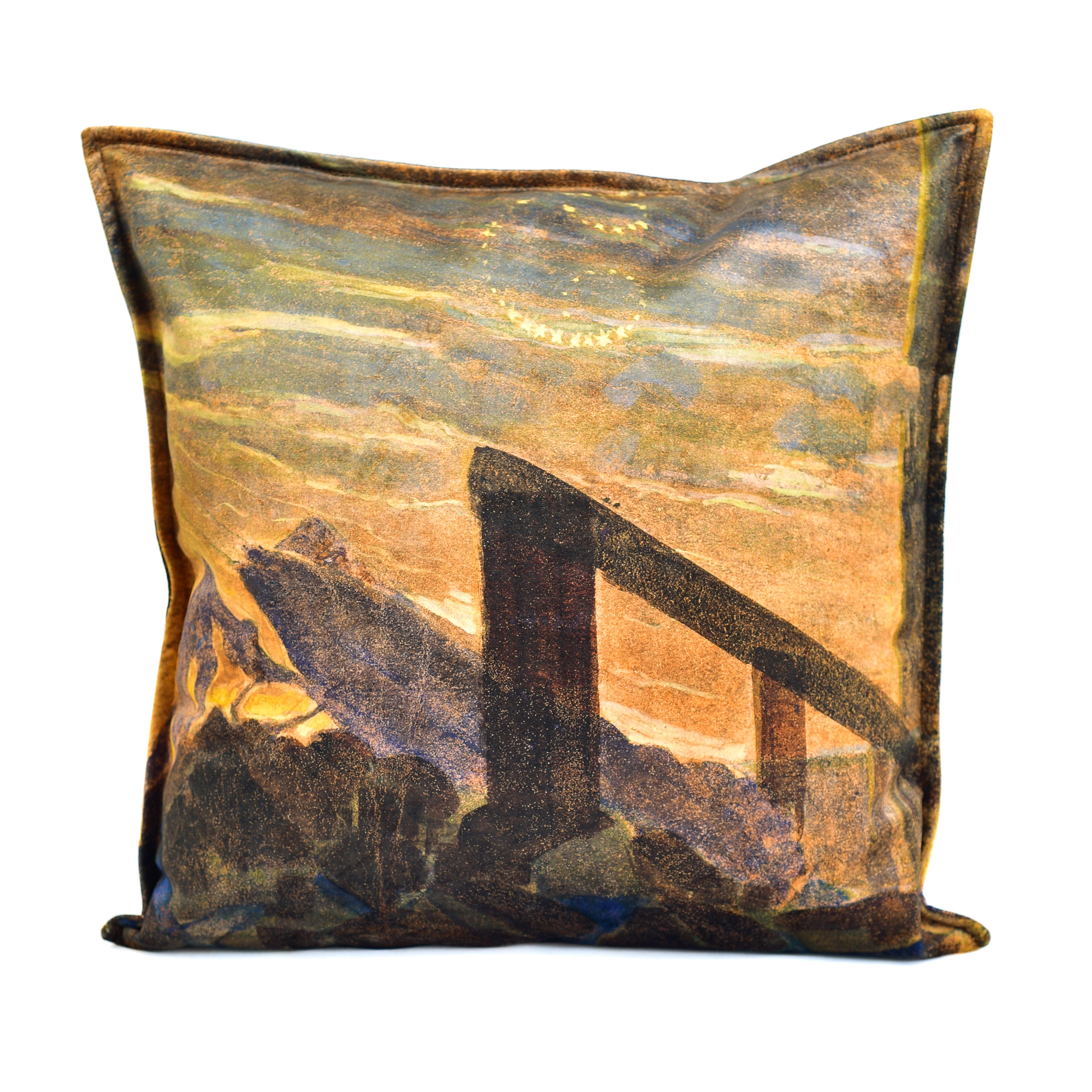 Dekoratyvinė pagalvėlė M. K. Čiurlionis "Saulė eina Vėžio ženklu"