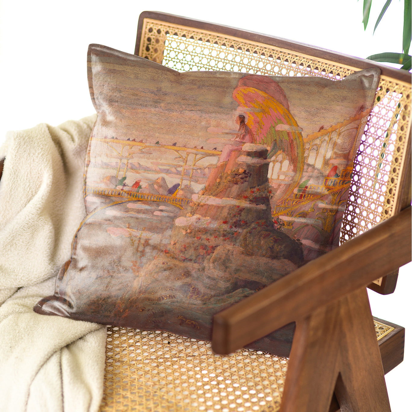 Decorative cushion M. K. Čiurlionis "Angel's Prelude"