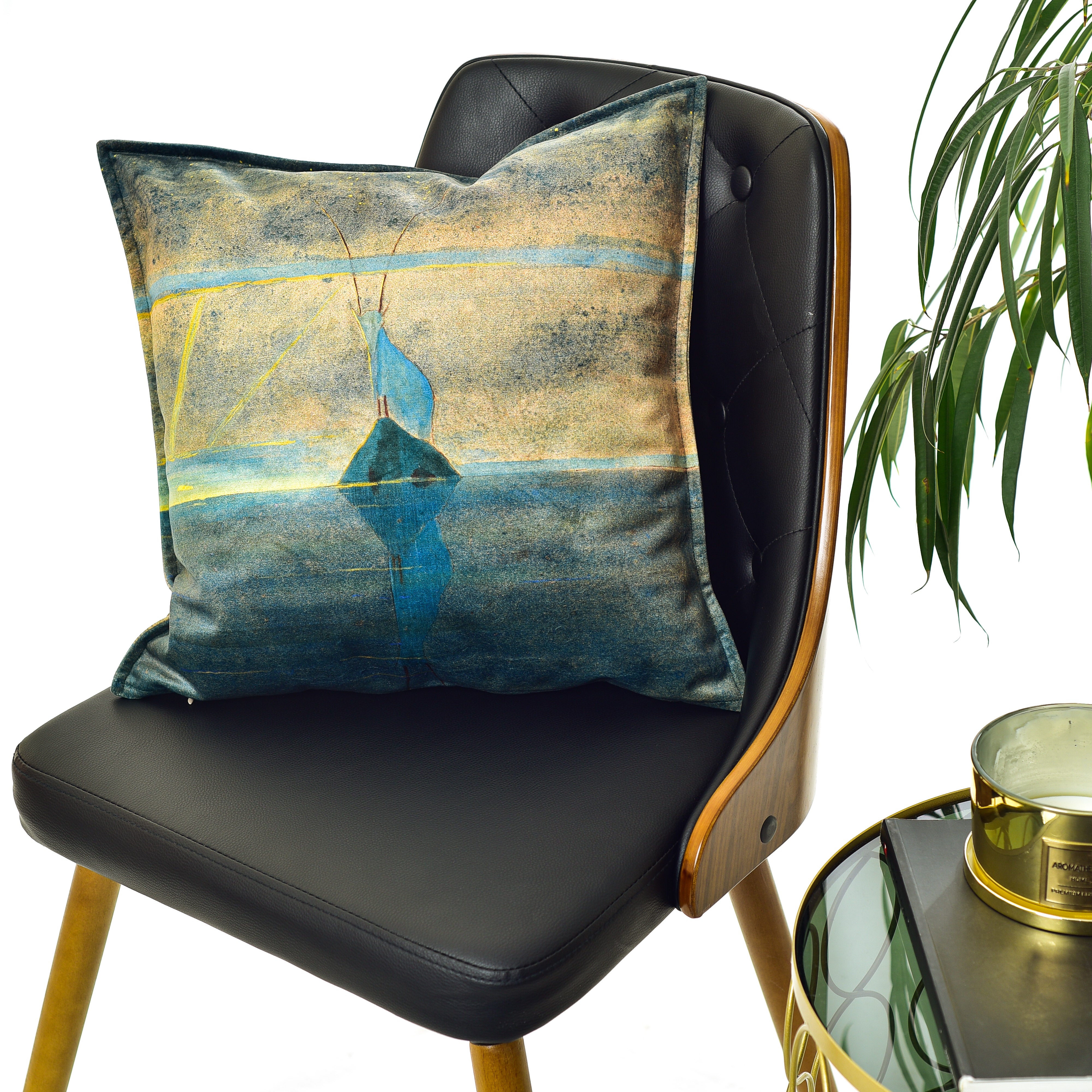 Decorative cushion M. K. Čiurlionis "The sun goes under the sign of Capricorn"
