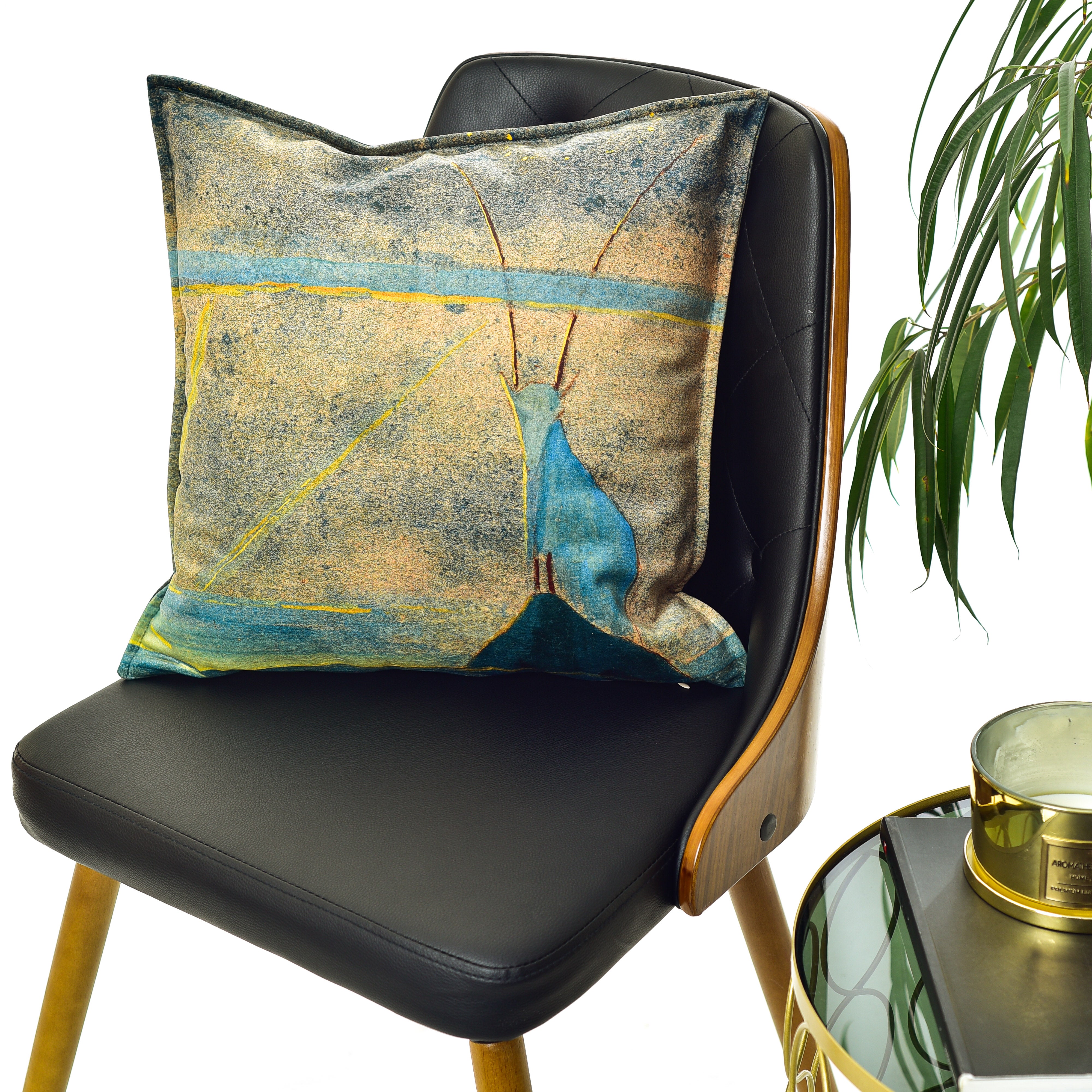 Decorative cushion M. K. Čiurlionis "The sun goes under the sign of Capricorn"