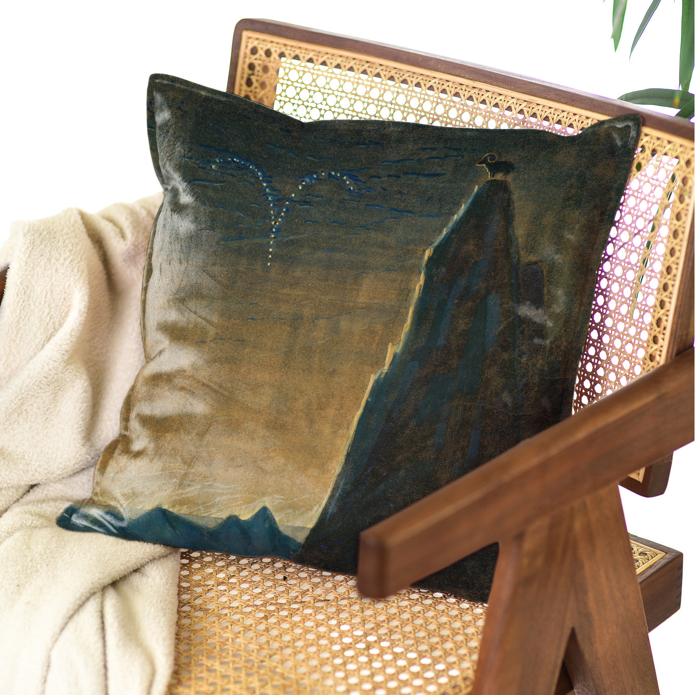 Decorative cushion M. K. Čiurlionis "The sun goes under the sign of Aries"